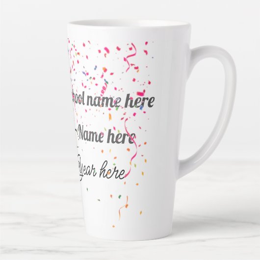 Personalize Graduation Balloon カフェラテマグ (右)