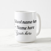 Personalize Graduation Balloon コーヒーマグカップ (正面右)