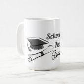 Personalize Graduation Balloon コーヒーマグカップ (正面左)