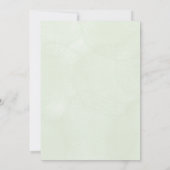 Personalize green leafy best wedding Invitation 招待状 (裏面)