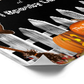 Personalize Halloween Spooky Porch Door Poster ポスター (角)