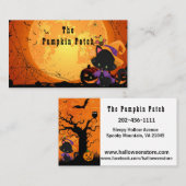 Personalize Halloween Store – パンプキンパッチ 名刺 (正面/裏面)