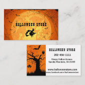 Personalize Halloween Store Pumpkinパッチ 名刺 (正面/裏面)
