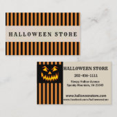 Personalize Halloween Store Pumpkinパッチ 名刺 (正面/裏面)
