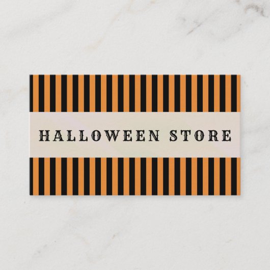 Personalize Halloween Store Pumpkinパッチ 名刺 (正面)