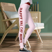 Personalize Happy Valentine's Day Pet Cat Mom Gift レギンス