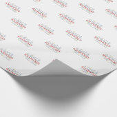Personalize, Ice Hockey Coach言葉で感謝 ラッピングペーパー (コーナー)