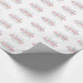 Personalize, Ice Hockey Coach言葉で感謝 ラッピングペーパー (コーナー)