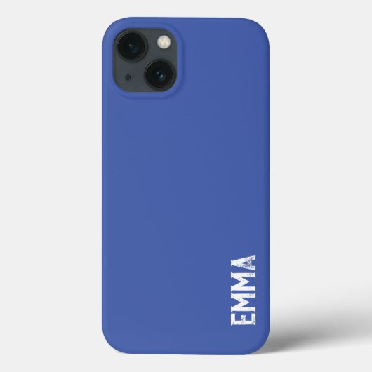 Personalize in Blue:お客様の名前を追加スタイリッシュ Case-Mate iPhoneケース (裏面)