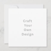 Personalize Invitation, Size: 5.25" x 5.25 White  (正面)