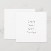 Personalize Invitation, Size: 5.25" x 5.25" White  セーブザデート (正面/裏面)