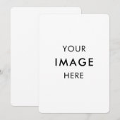  Personalize Invitation, Size: 5" x 7" Paper White 招待状 (正面/裏面)