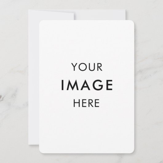  Personalize Invitation, Size: 5" x 7" Paper White 招待状 (正面)