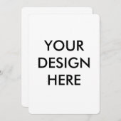  Personalize Invitation, Size: 5" x 7" Paper White 招待状 (正面/裏面)