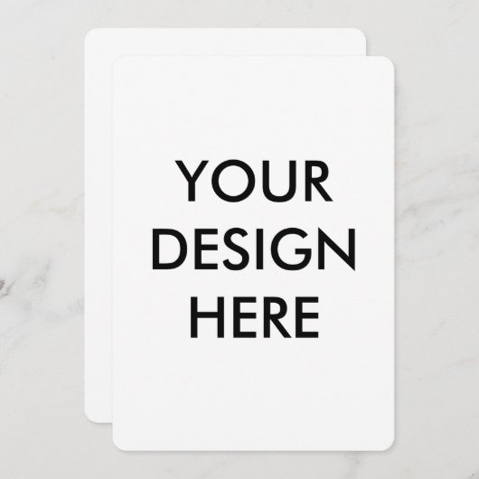  Personalize Invitation, Size: 5" x 7" Paper White 招待状 (正面/裏面)