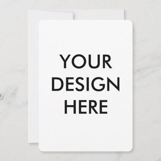  Personalize Invitation, Size: 5" x 7" Paper White 招待状 (正面)