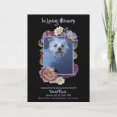 Personalize It! Floral Photo Pet Memorial プログラム (正面)