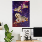 Personalize It! Flying Pizza Pet ポスター (ホームオフィス)