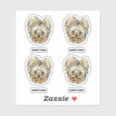 Personalize It! Multi-Pet Head Photo & Name シール (シート)