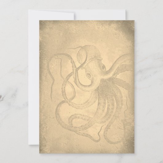 Personalize it | old octopus | Vintage Paper 招待状 (正面)
