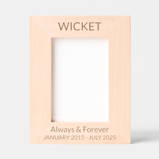 Personalize It! Pet Memorial レーザー彫刻フレーム (正面)