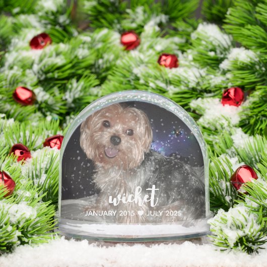 Personalize It! Pet Memorial Photo & Name WHITE (クリスマス)