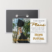 Personalize Jeremiah 29:11グラッドキャップ聖なる書物、 経典 缶バッジ (正面/裏面)