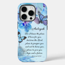 Personalize Jeremiah 29:11 Orchids Butterfly Bible