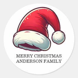 Personalize Jolly Brain Warmer Greeting Card ラウンドシール