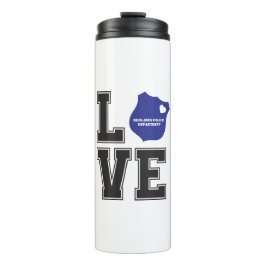Personalize Loveハートバッジ警察サポート タンブラー