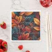 Personalize Luncheon Paper Napkins Thanksgiving スタンダードランチョンナプキン (インサイチュ)