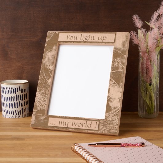 "Personalize Me" (8" x 10") レーザー彫刻フレーム (左)