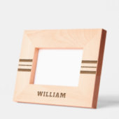 Personalize | Modern Simple Add Name, レーザー彫刻フレーム (左)