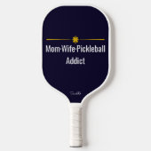 Personalize Mom Wife Pickleball Addict Custom Name ピックルボールラケット (正面)