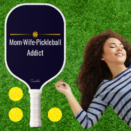 Personalize Mom Wife Pickleball Addict Custom Name ピックルボールラケット