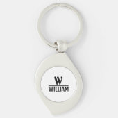 Personalize Monogram Name Keychain キーホルダー (正面)