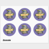 Personalize Mummy You Round 恋しく思ステッカー ラウンドシール (シート)