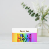 Personalize My Own  Rainbow  名刺 (スタンド正面)
