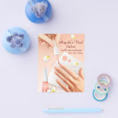 Personalize Nail Salon Shop Hand Nails Picture  チラシ (シングル)