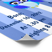 Personalize Name meaning keepsake nursery room ポスター (角)