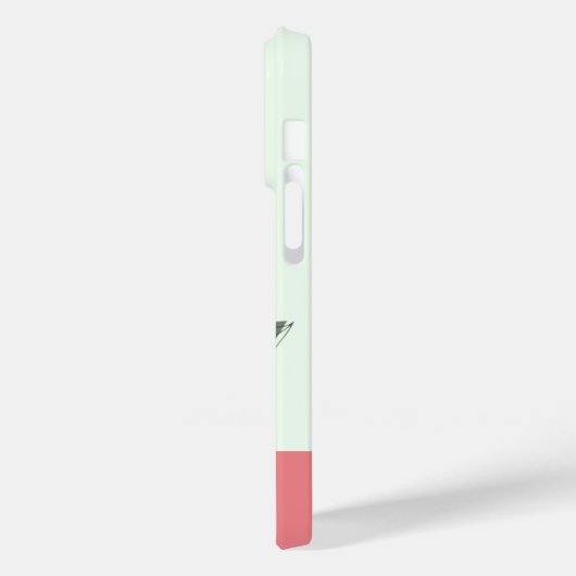 personalize name modern floral Case-Mate iPhoneケース (裏面 / 左)