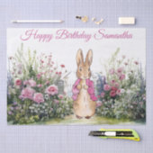 Personalize Name Peter the Rabbit Pink Jacket 薄葉紙 (クラフト)