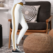 Personalize Name Quote Active Women Striped Yoga  レギンス