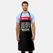 Personalize Opinion Funny Chef Apron - Grill! エプロン (着用した状態)