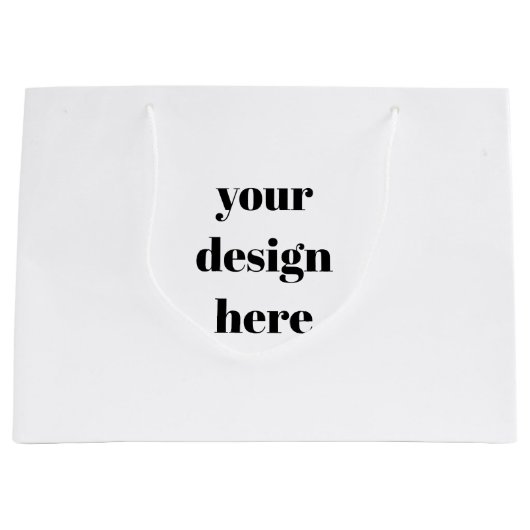 Personalize or Customize  ラージペーパーバッグ (正面)