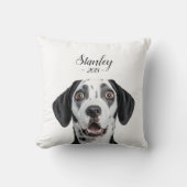 personalize pet name & picture クッション (正面)