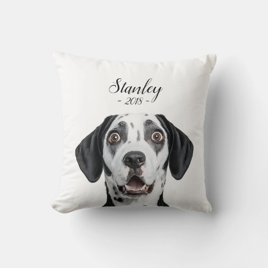 personalize pet name & picture クッション (正面)