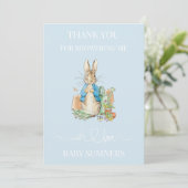 Personalize Peter the rabbit写真ありがとう サンキューカード (スタンド正面)