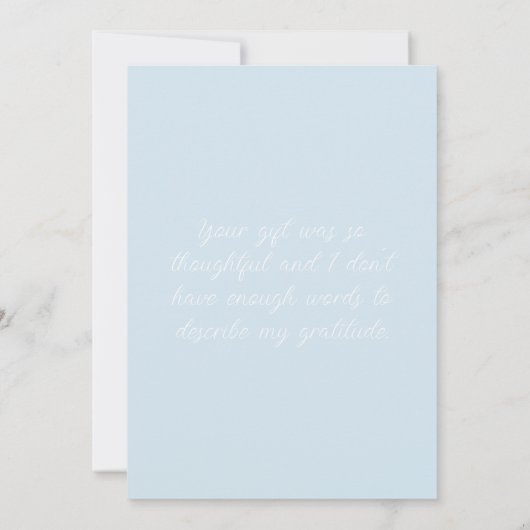 Personalize Peter the rabbit写真ありがとう サンキューカード (裏面)