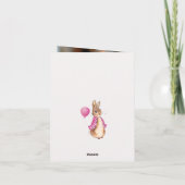 Personalize Peter the rabbit写真ありがとう サンキューカード (裏面)
